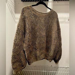 cropped army green sweater